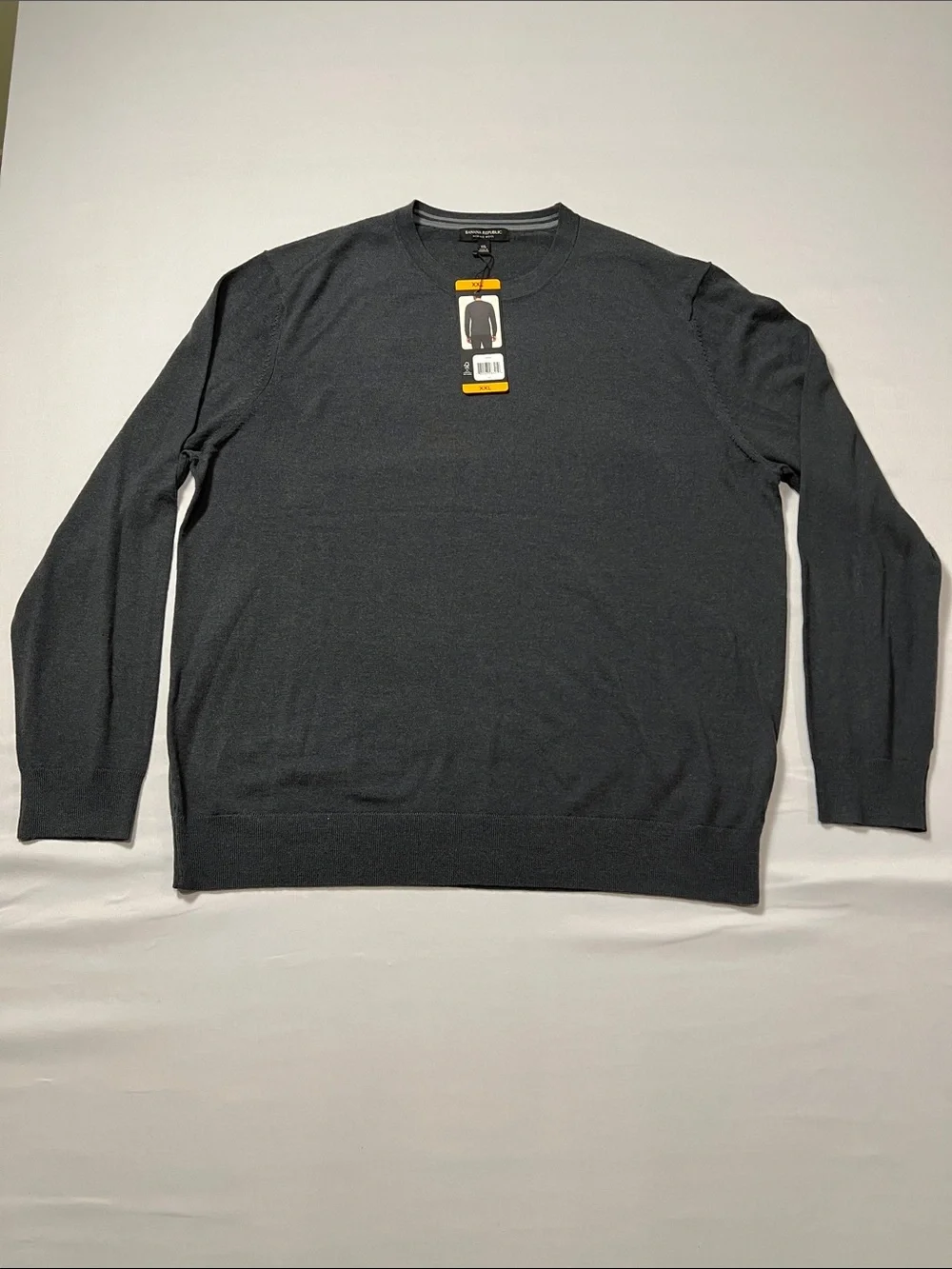 Banana Republic Men's Merino Wool Crewneck Sweater - Charcoal Size XXL